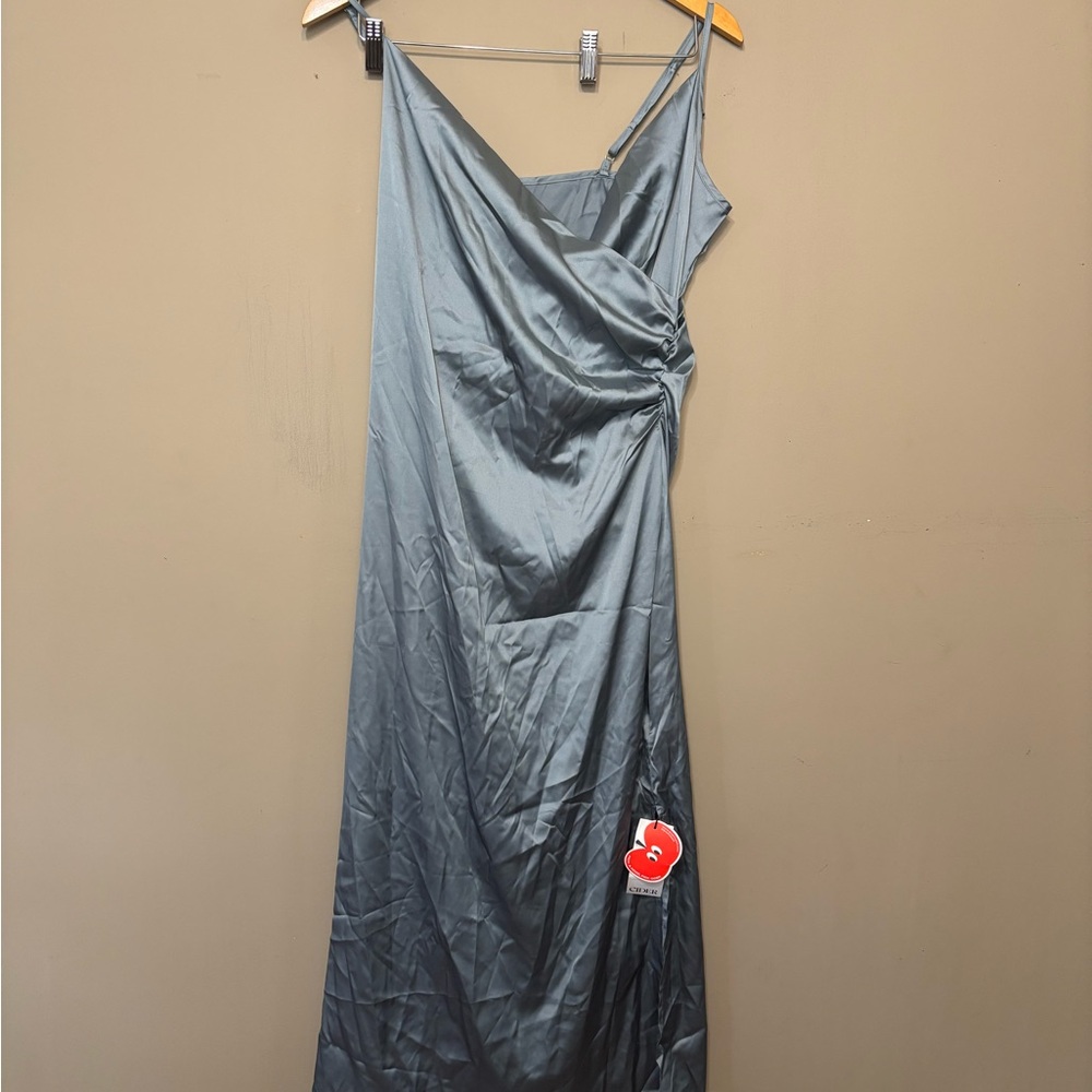 CIDER Satin Like Long Slip Dress